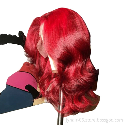 Hot Colored Purple Human Hair Wigs, Hd  Lace Front Wig, Red Orange Pink Purple Wigs Lace Front Human Hair For Black  Women